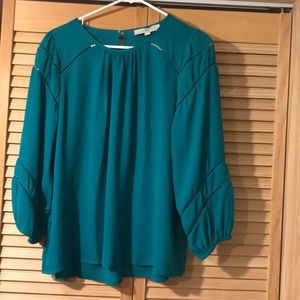 Teal blouse from loft